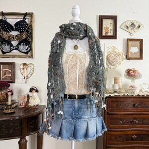 girly grunge quirky whimsical textured fairy grunge scarf